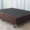 Base Box Solteiro - Suede Marrom (*MR/LD/NT/LX/RN/PD/ALP*)