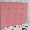 Cabeceira Casal Belli – Suede Rosa (RUF)