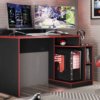 Mesa Gamer Play Preto-Vermelho (RUF/SM)