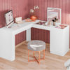 Camarim Escrivaninha de Canto Star – Branco (SM/PD/LX/RUF)