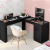 Camarim Escrivaninha de Canto Star  - Preto (SM/PD/LX/RUF)