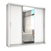 Guarda-Roupa 3 Portas com Espelho Master -  Branco (RUF)