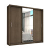 Guarda-Roupa 3 Portas com Espelho Master - Malbec (RUF)