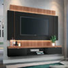 Home Suspenso Ilusion para TVs até 70″ Cinza/Freijó