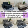 Sofá Retrátil Reclinável Pequim 1.80m – Veludinho LD