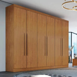 Guarda-Roupa 6 Portas Larg. 2.70m Genova Nature Bianchi MDF RF - Imagem 5