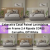 Cabeceira Casal Painel Laranjeiras com Frame 2.4 Ripada Linea Brasil PD