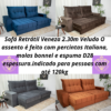 Sofá Retrátil Reclinável Veneza 2.30m Veludo RF