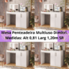 Mesa Penteadeira Multiuso Dimitri, Côr Amadeirado, da Tigus. SR