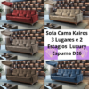 Sofa Cama Kairos 3Lgs 2 Estagios Luxury SR