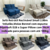 Sofá Retrátil Reclinável Small 2.00m – Veludão LD