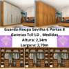 Guarda-Roupa Sevilha 6 Portas 8 Gavetas Tcil  LD