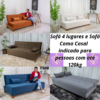 Sofá 4 lugares e Sofá Cama Casal Arpoador Veludo RF