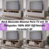 Rack Bancada Moema Para TV até 70 Polegadas 100% MDF Off/Nature Permóbili