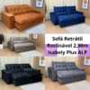 Sofá Retrátil Reclinável 2,30m Isabely Plus ALP