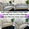 Sofá 2 lugares Lisboa Living 1.80m – Linho LD