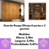 Guarda-Roupa Olimpo 6 portas e 3 gavetas (LD)