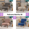 Poltrona Martha Veludo Viero SR