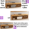 Rack Bela TVs até 55” LD
