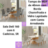 Mesa Sala Deli 160 com 6 Cadeiras , SR1