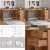Mesa Office NT 2060 Com 2 Gavetas Freijó Notável RF