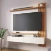 Home Suspenso Juriti Larg. 1.50m para TV até 65 Polegadas Off White/Freijó Colibri RF