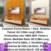 Conjunto Painel Nobre + Rack Requinte SR