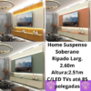 Home Suspenso Soberano Ripado Larg. 2.60m C/LED RF
