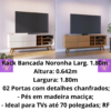 Rack Bancada Noronha Larg. 1.80m  RF