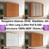 Roupeiro Atenas 3P4G SR