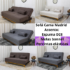 Sofá Cama Madrid larg. 1.80m Molas Bonnel Veludo