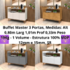 Buffet Master 3 Portas SR