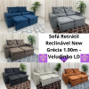 Sofá Retrátil Reclinável New Grécia 1.90m – Veludinho LD