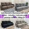 Sofá Retrátil e Reclinável REF 2030 2.80m – Veludão LD