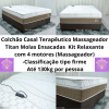 Colchão Casal Terapêutico Massageador Titan 138x188x34 Molas Ensacadas Viero