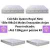 Colchão Queen Royal New 158x198x24 Molas Ensacadas Anjos