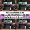 MESA GAMER NT 2065 TM