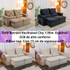 Sofá Retrátil Reclinável City 1.95m Veludo RF