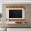Painel Tom, Côr Freijó/Off White TVs até 65 Polegadas. SR