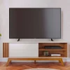 Rack Bancada Otawa Larg. 1.60m Off/Freijó para TV até 65" - Colibri RF