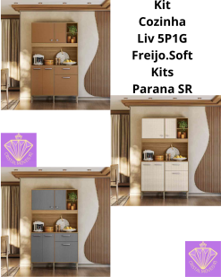 Kit Cozinha Liv 5P1G Freijo.Soft Kits Parana SR