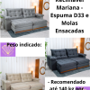 Sofá Retrátil Reclinável Mariana 2.30m Veludo D33 e Molas Ensacadas RF