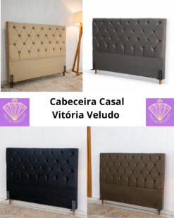 Cabeceira Casal Vitória Veludo RF