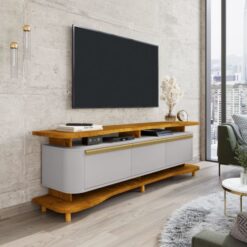 Alternative view of Rack Guarapari 180 3P2N Naturale.Off White Tvs até 75 SR